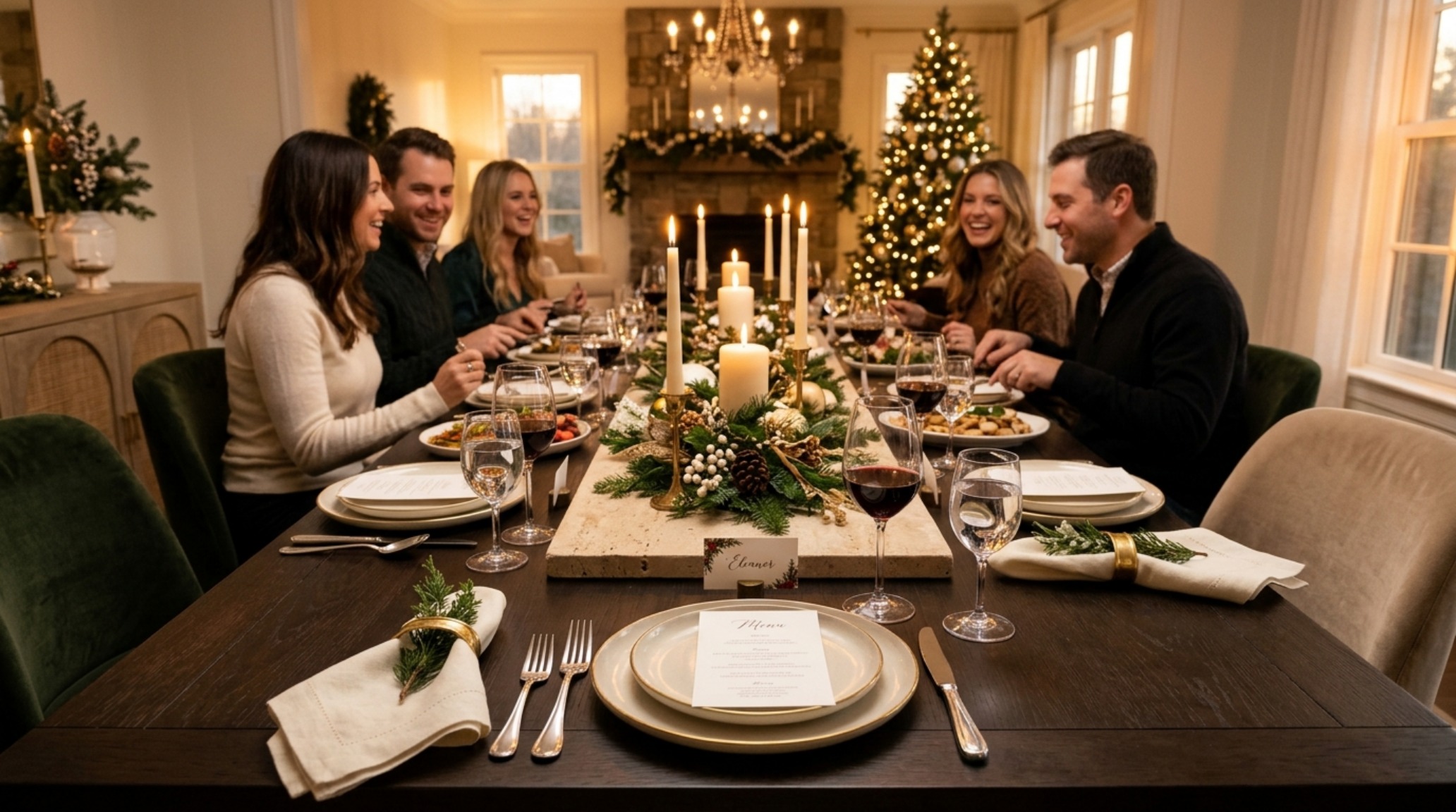 modern ideas for decorating for christmas ideas displaying a dining table setting with 18-inch coffee table reach and honed travertine accents modern ideas for decorating for christmas ideas displaying a dining table setting with 18-inch coffee table reach and honed travertine accents