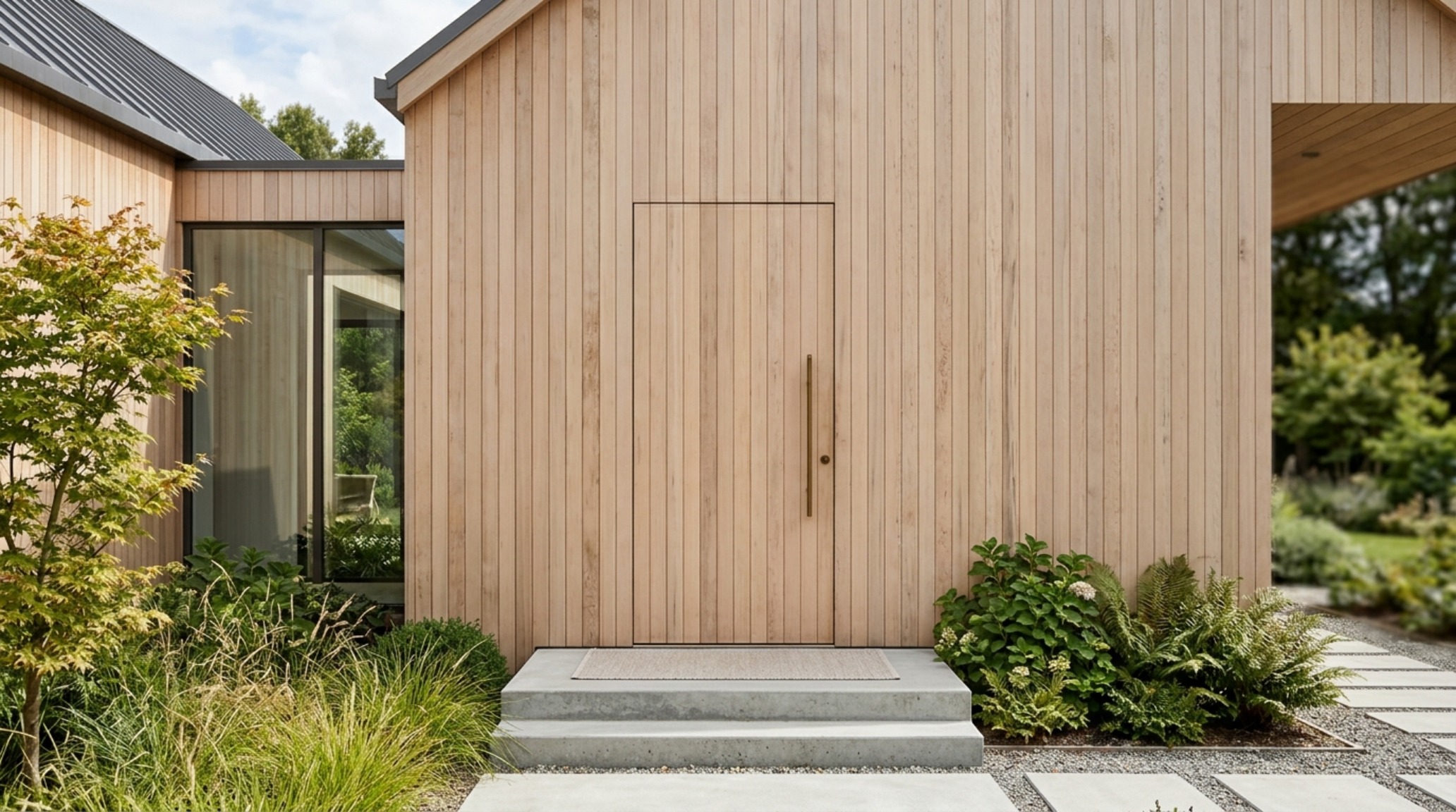 modern ideas for front doors ideas with a minimalist concrete entryway and a hidden flush-mounted wood door modern ideas for front doors ideas with a minimalist concrete entryway and a hidden flush-mounted wood door