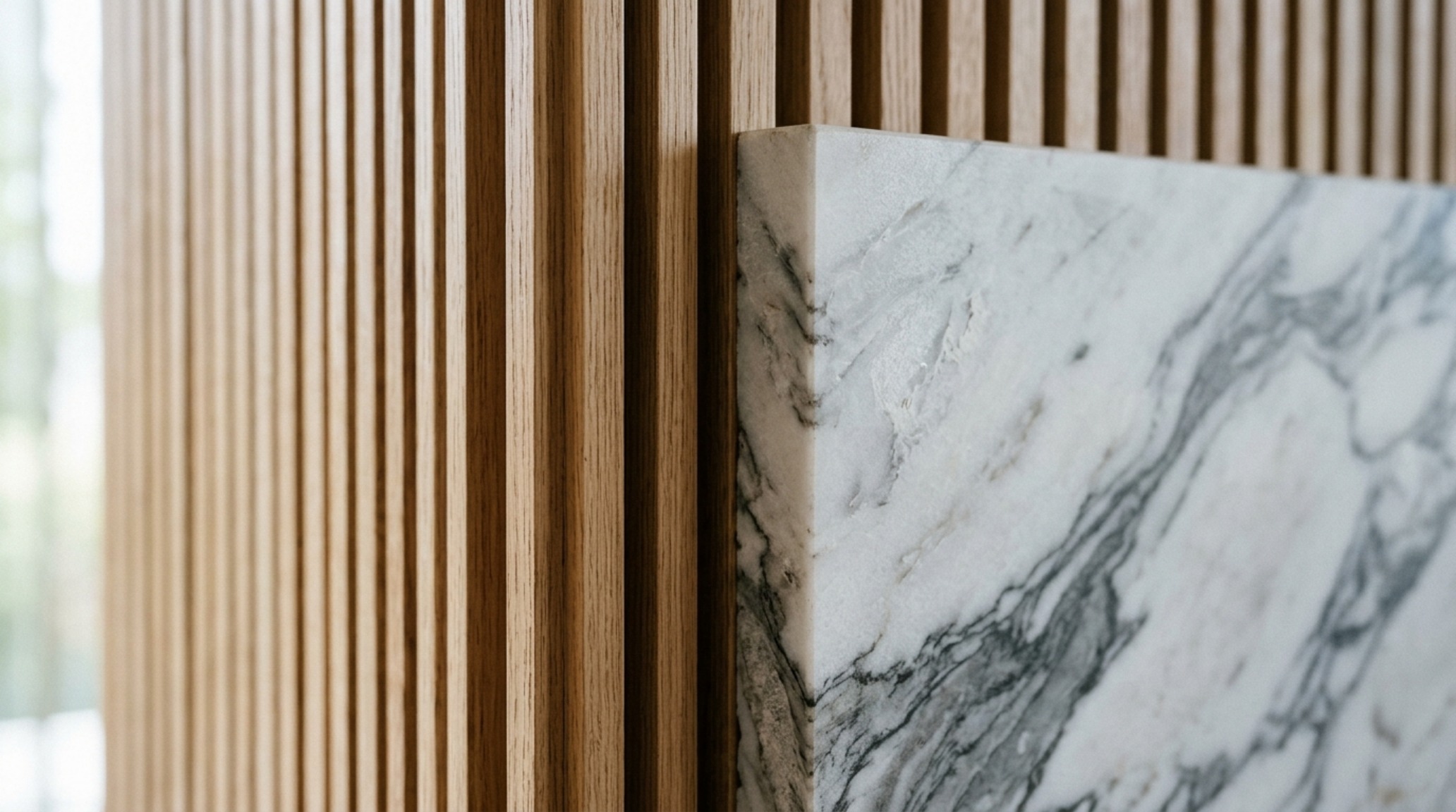 luxury million dollar home designs textures showcasing a detail of fluted white oak cabinetry and a leathered granite countertop luxury million dollar home designs textures showcasing a detail of fluted white oak cabinetry and a leathered granite countertop