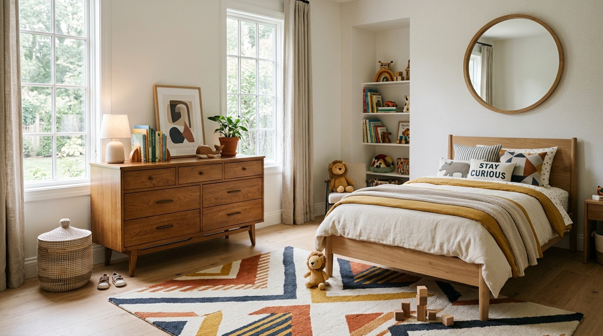 modern modern bedroom furniture for kids ideas showcasing a balance of vintage-inspired oak furniture and contemporary geometric art. modern modern bedroom furniture for kids ideas showcasing a balance of vintage-inspired oak furniture and contemporary geometric art.