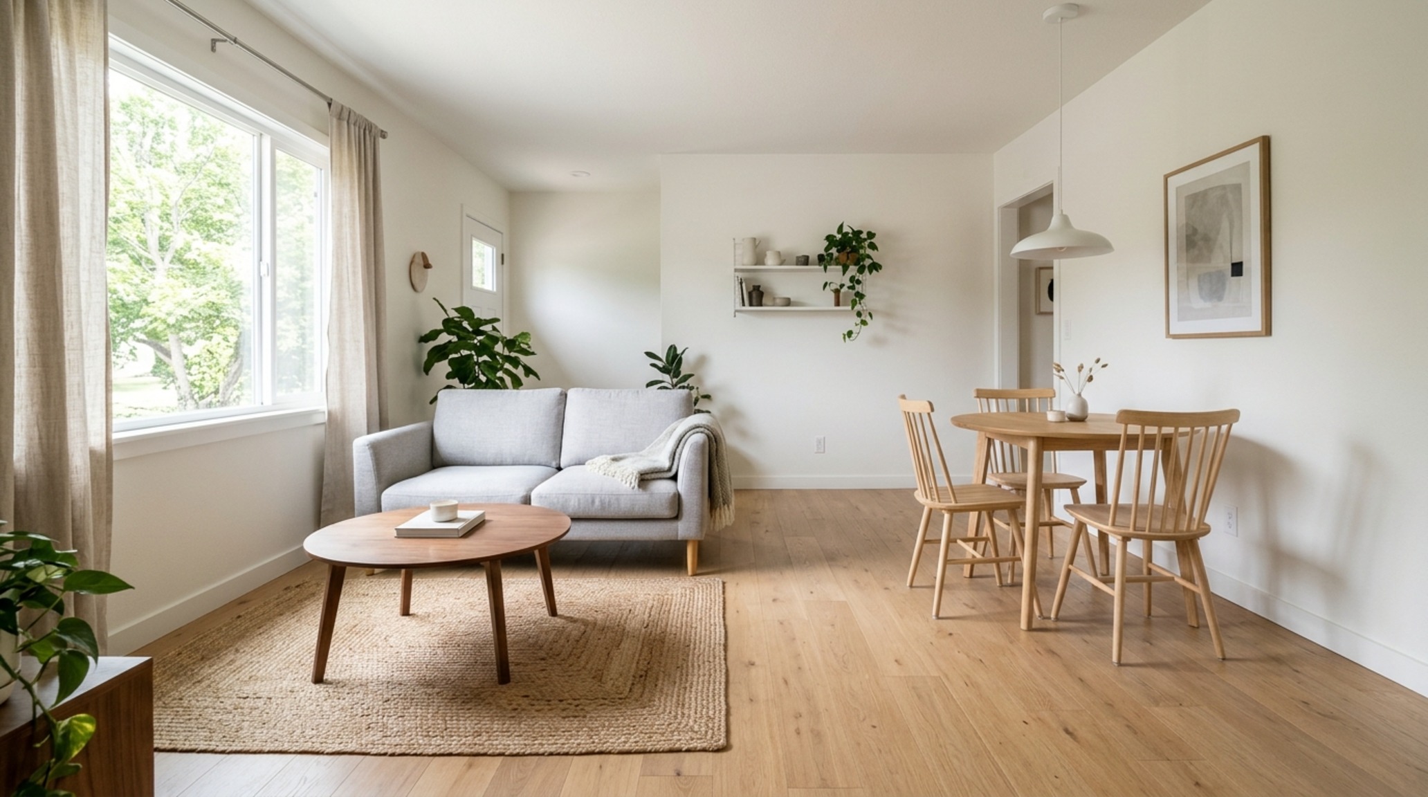 small space open floor plan homes illustrating 36-inch architectural clearances and leggy furniture to maintain an open floor plane and visual flow small space open floor plan homes illustrating 36-inch architectural clearances and leggy furniture to maintain an open floor plane and visual flow