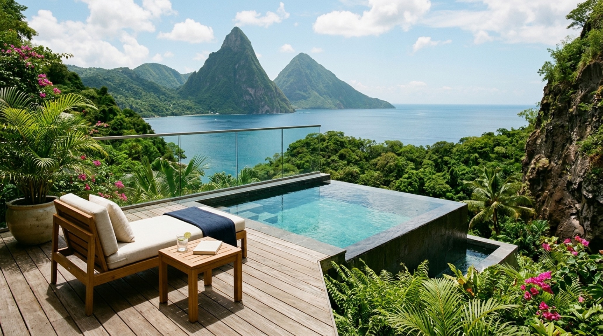 small space st lucia infinity pool hotel design with a cantilevered teak balcony and a compact plunge pool maximizing panoramic ocean views small space st lucia infinity pool hotel design with a cantilevered teak balcony and a compact plunge pool maximizing panoramic ocean views