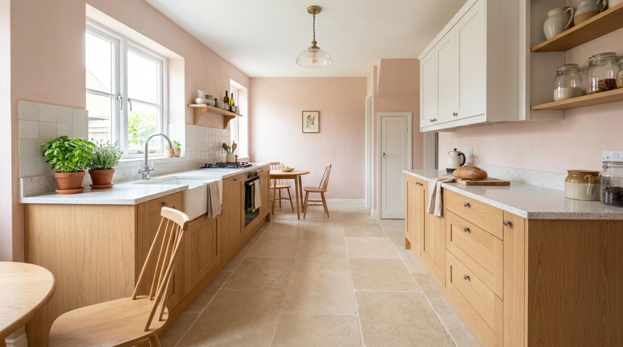 Small space tile designs for kitchen floors using 24x24 inch light sand limestone tiles to reduce visual clutter and maximize the perceived floor area in a compact urban apartment. Small space tile designs for kitchen floors using 24x24 inch light sand limestone tiles to reduce visual clutter and maximize the perceived floor area in a compact urban apartment.