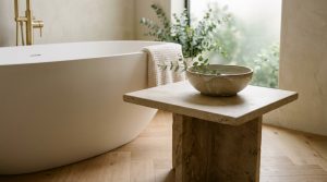 The Tactile Spa: Curating Raw Textures And 2700K Lighting For Immersive Bathing – Visual 8
