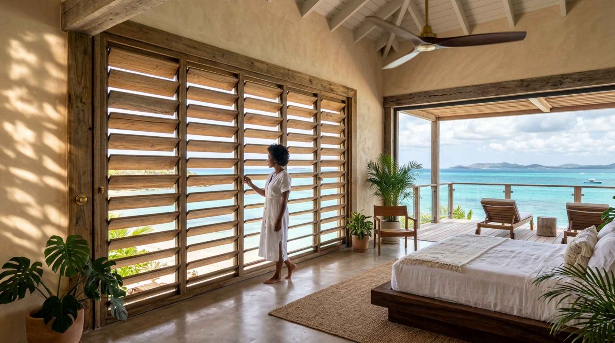 sustainable tropical hotel design utilizing automated teak louvres for passive cooling and a high-volume low-speed ceiling fan sustainable tropical hotel design utilizing automated teak louvres for passive cooling and a high-volume low-speed ceiling fan