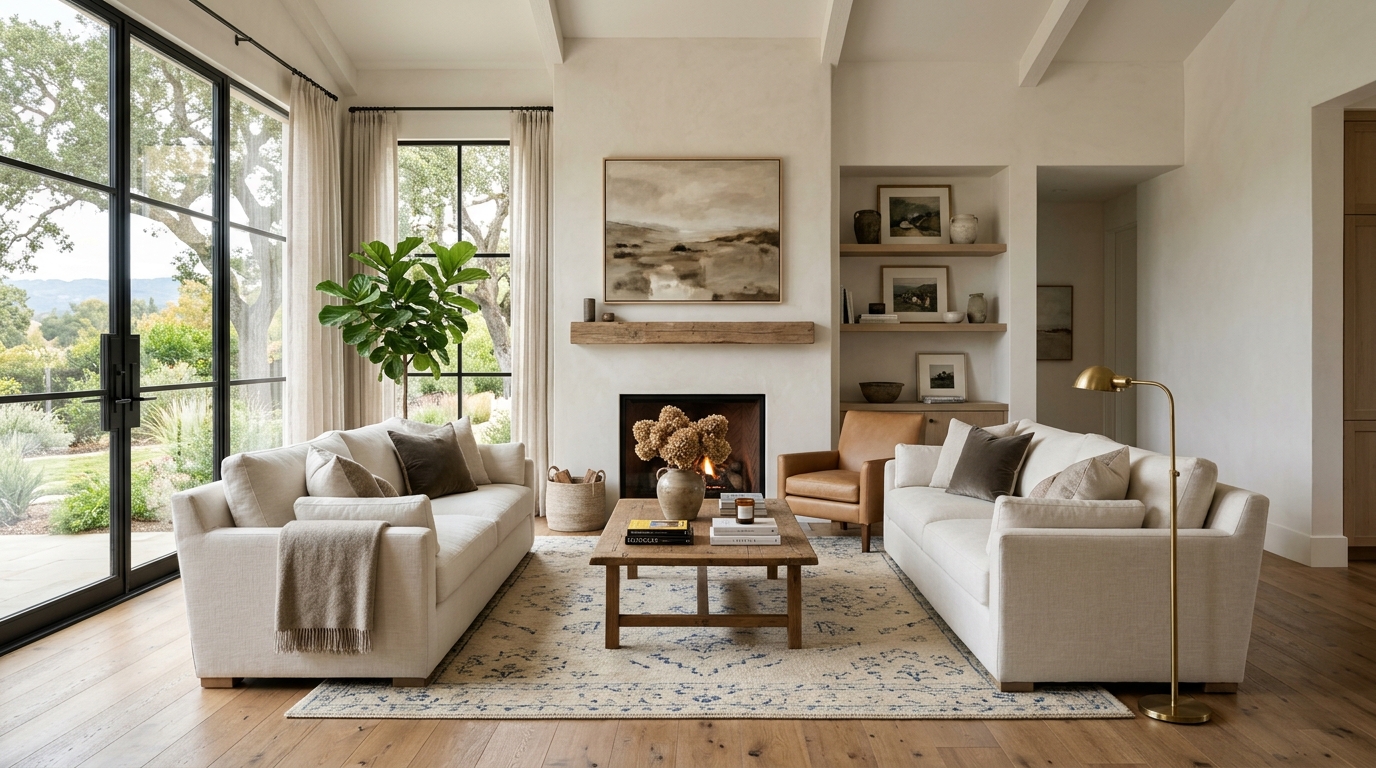 High-end interior design visual depicting small apartment balcony ideas