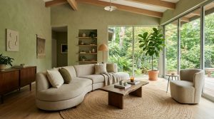 The Vertical Green Axis: Architecting The Ultimate Sage Green Villa For Biophilic Living – Visual 2