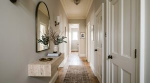 The Vertical Rhythm: Engineering A Floating Console And Hanger System For Narrow Hallways – Visual 2