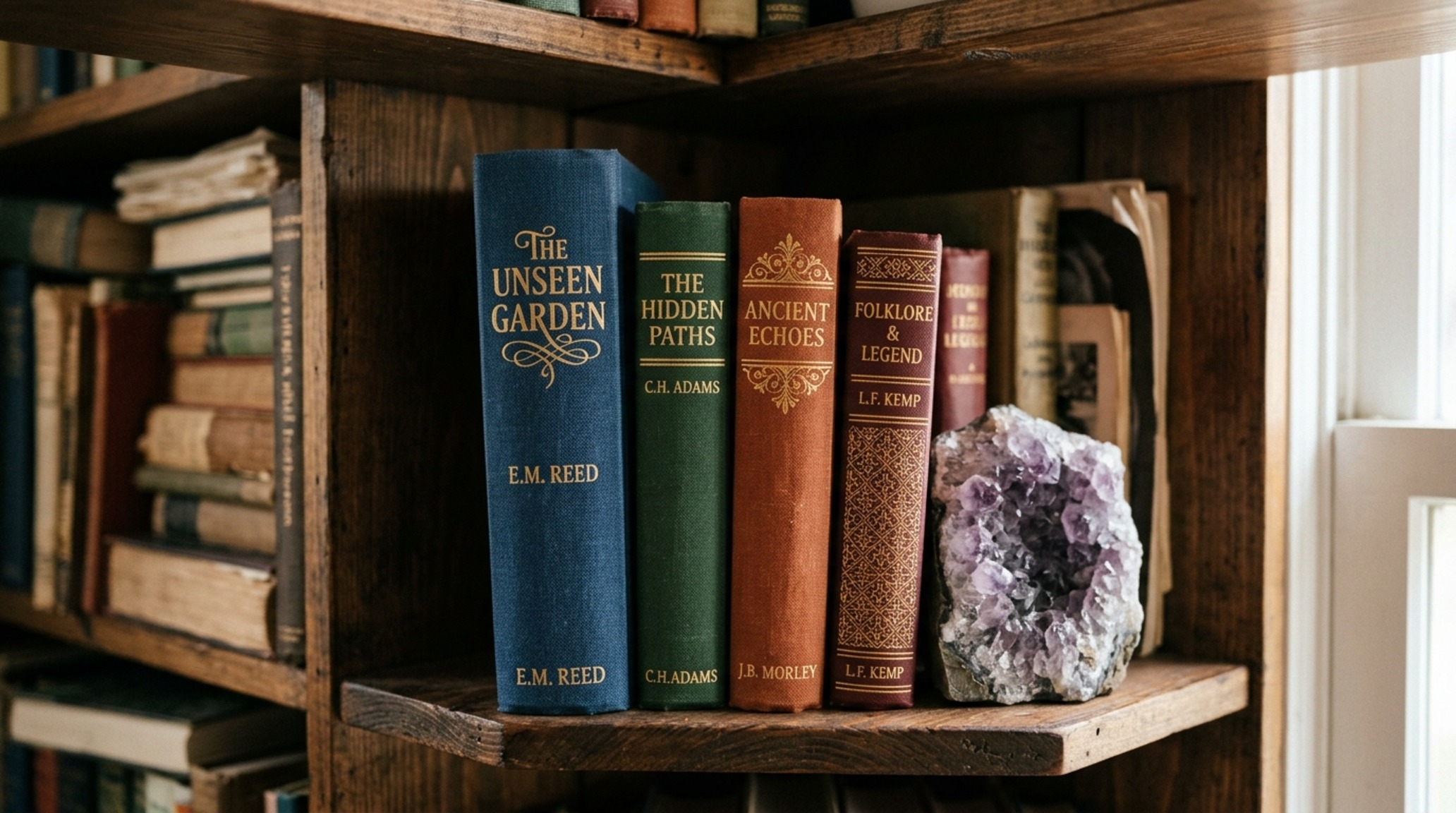 Bookshelf wealth aesthetic close-up showing a textured mix of old leather bindings, modern hardcovers, and a small piece of honed travertine sculpture. Bookshelf wealth aesthetic close-up showing a textured mix of old leather bindings, modern hardcovers, and a small piece of honed travertine sculpture.