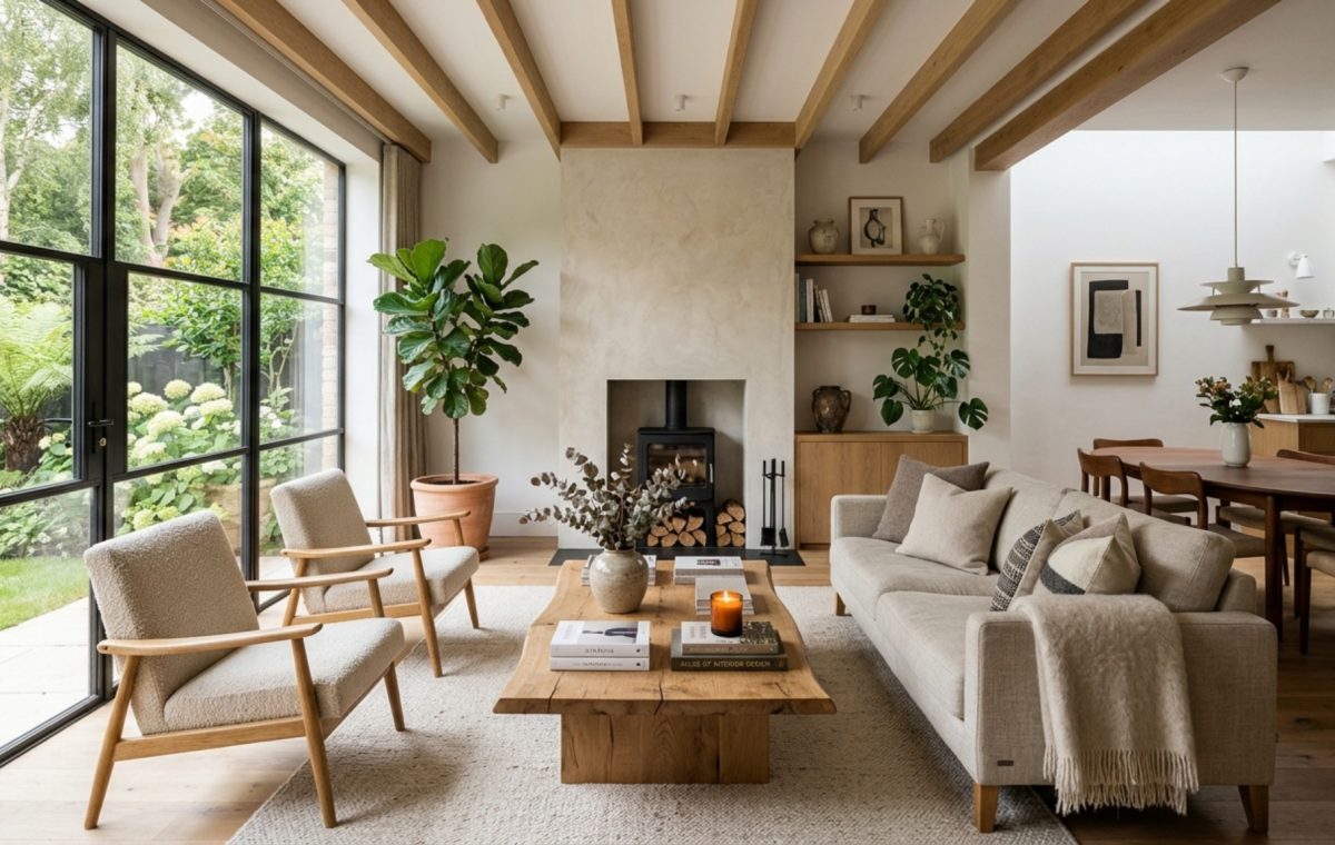 High-end interior design visual depicting mid century lights collection decor ideas