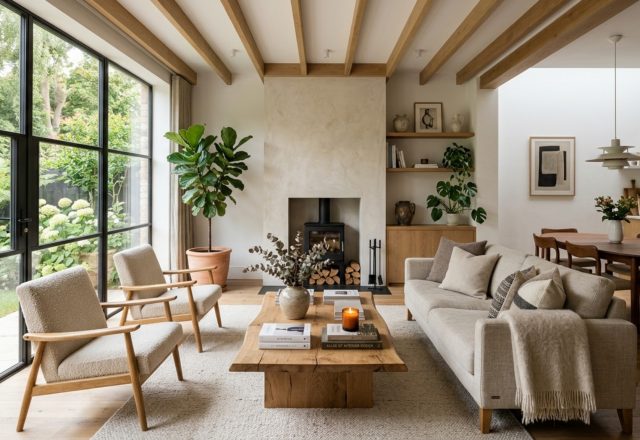 High-end interior design visual depicting mid century lights collection decor ideas