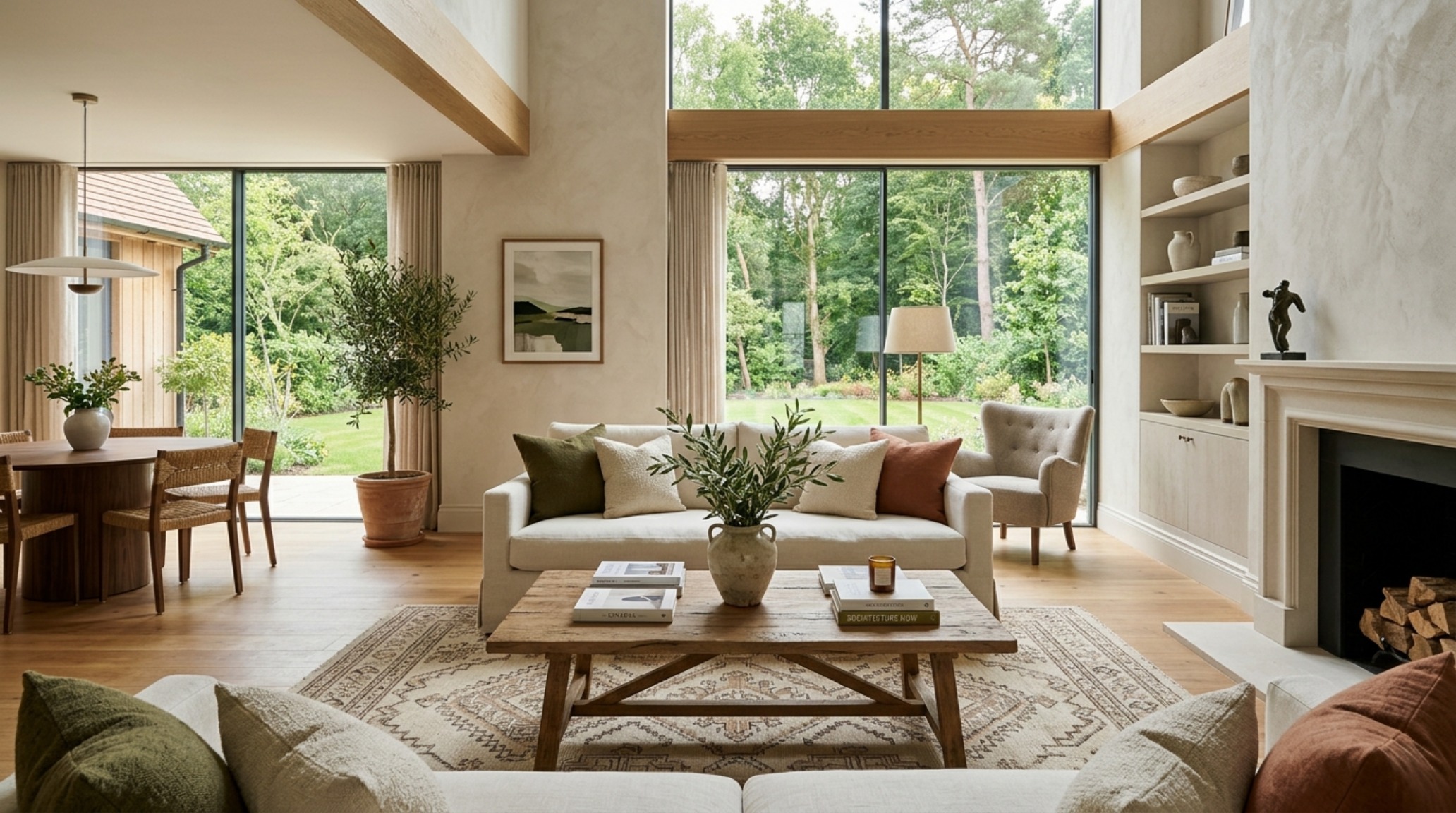 High-end interior design visual depicting mid century lights collection decor ideas