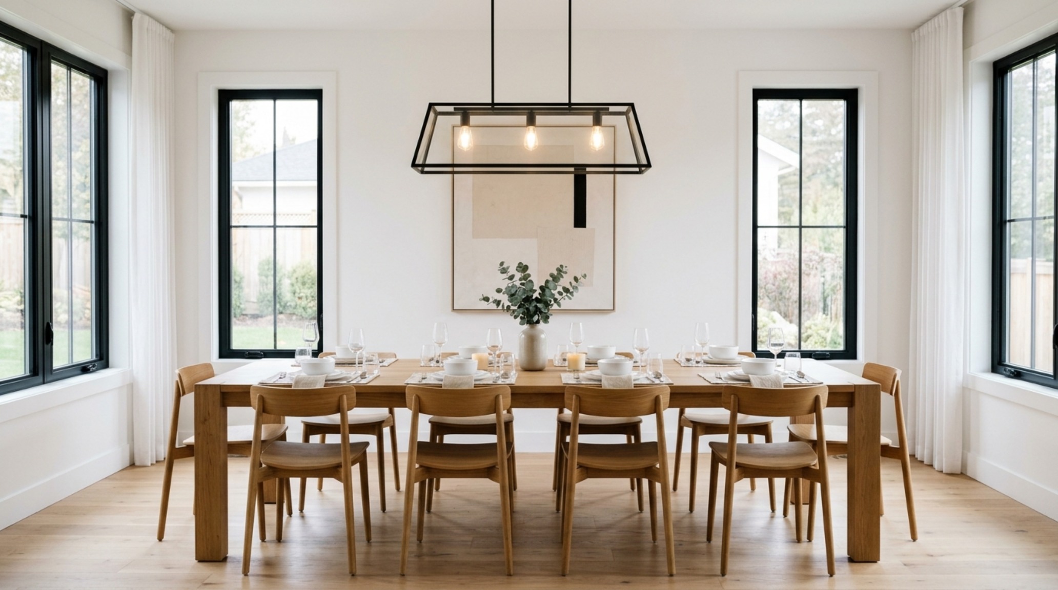 virtual house planner lighting guide showing a dining area with a statement pendant hung exactly 32 inches above a white oak table virtual house planner lighting guide showing a dining area with a statement pendant hung exactly 32 inches above a white oak table