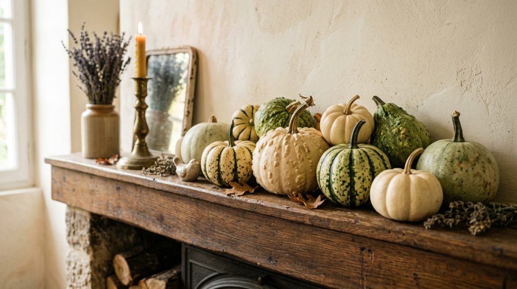 Autumn Mantel Decor Ideas Rustic Fall Styling With Pumpkins