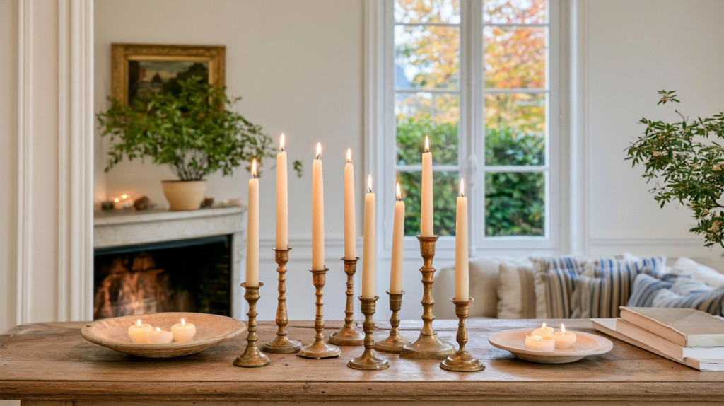 Brass Candlesticks Styling A Timeless Tabletop Vignette