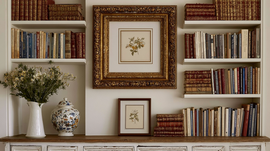 Built In Bookshelves Styling Curating Old Books And Art