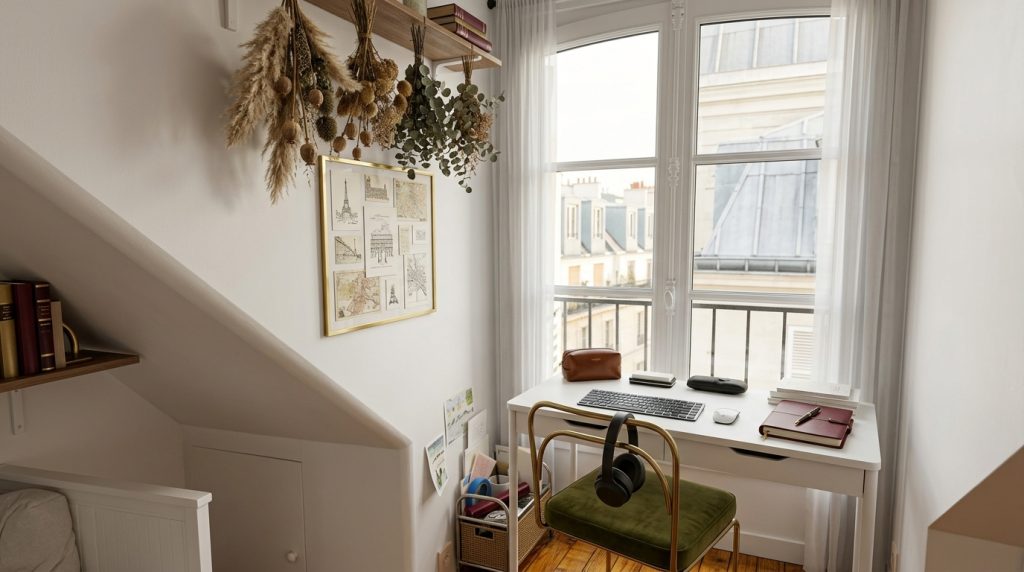 Crafting A Small Home Office Setup Under The Eaves