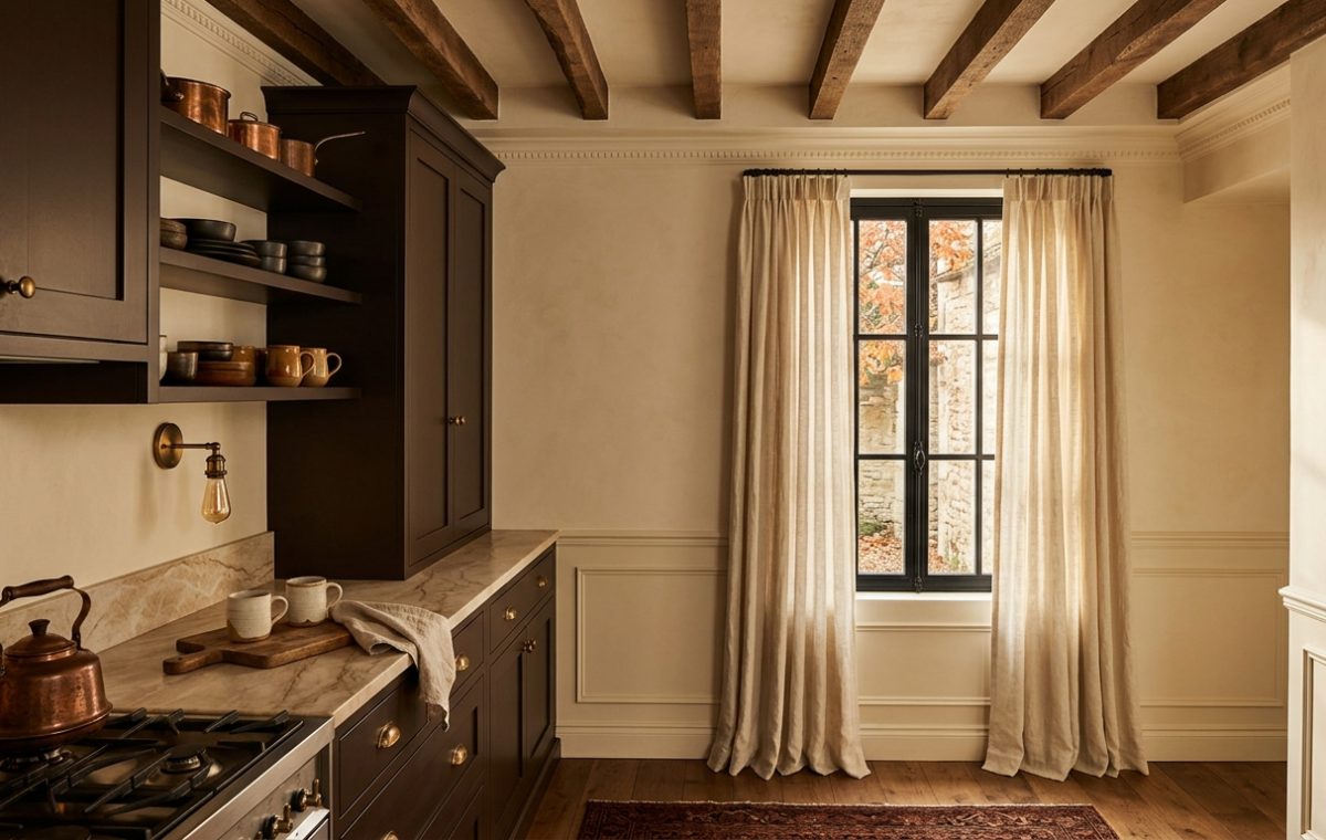 dark kitchen cabinets
