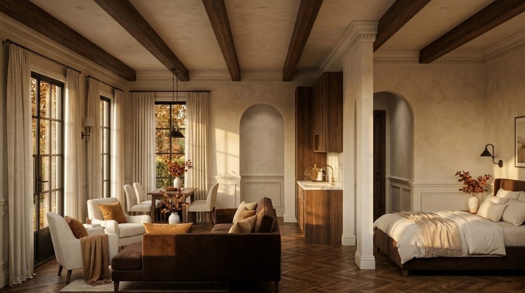 Designing A Seamless Open Plan Layout With Warm Neutral Tones