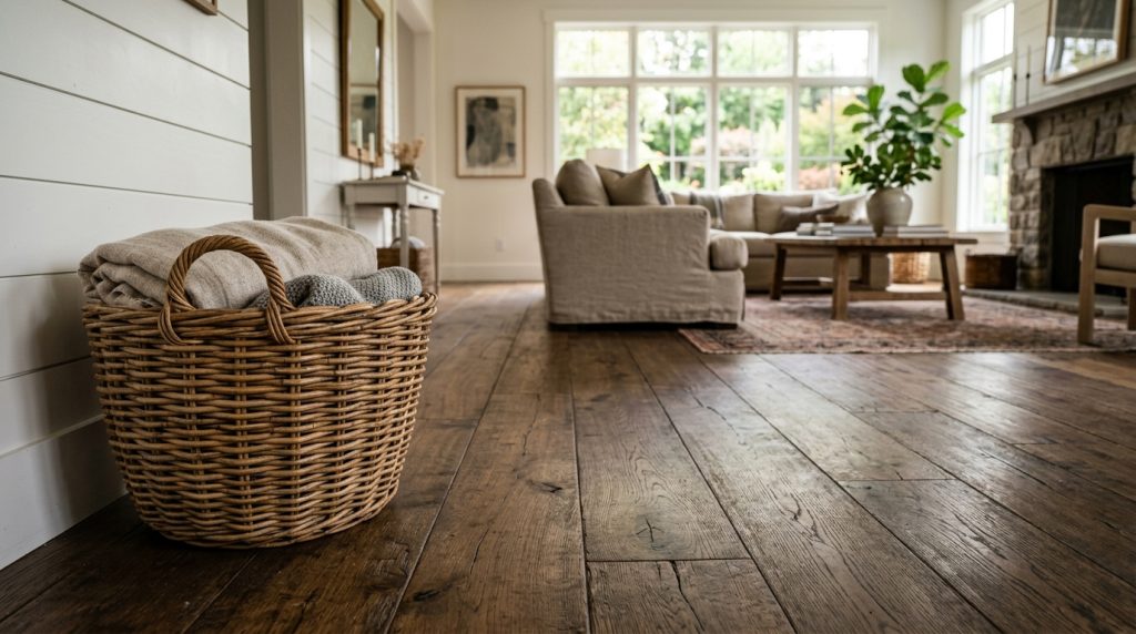 Distressed Hardwood Floors Timeless Character For Real Homes