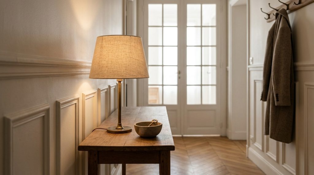 Entryway Lighting Why A Lamp Beats Ceiling Downlights
