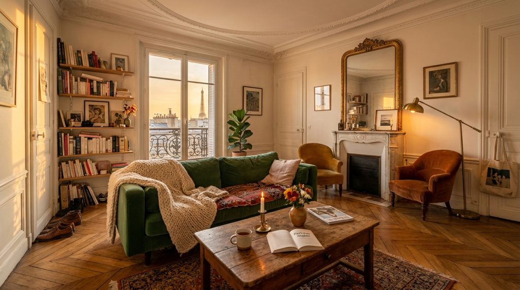 French Apartment Living Room Decor Ideas For Historic Charm