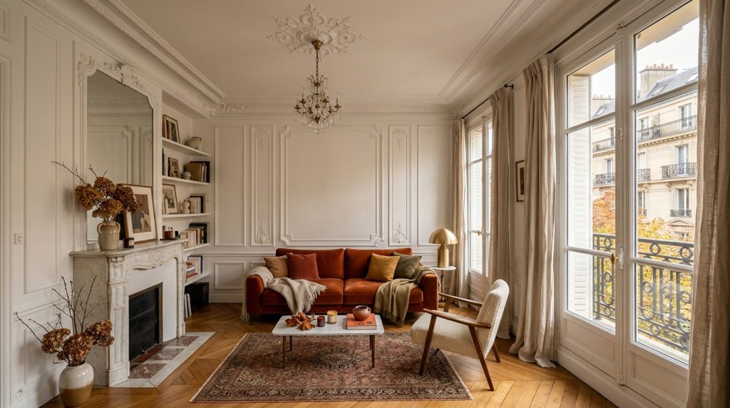 French Apartment Living Room Decor Timeless Haussmann Style