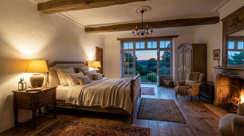 French Country Bedroom Design Rustic Elegance Warmth