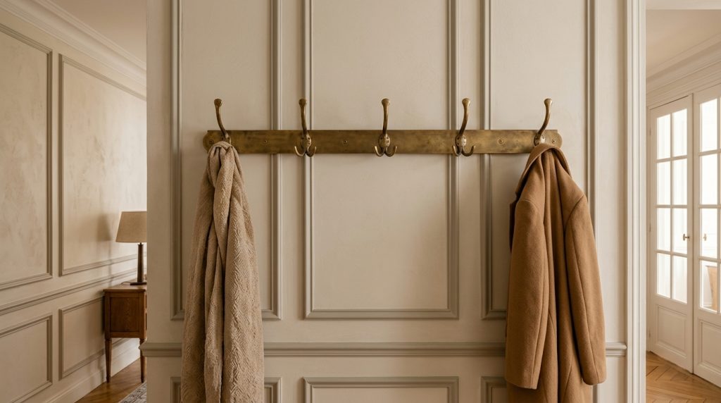 How To Style A Brass Coat Rack In Your Modern Entryway