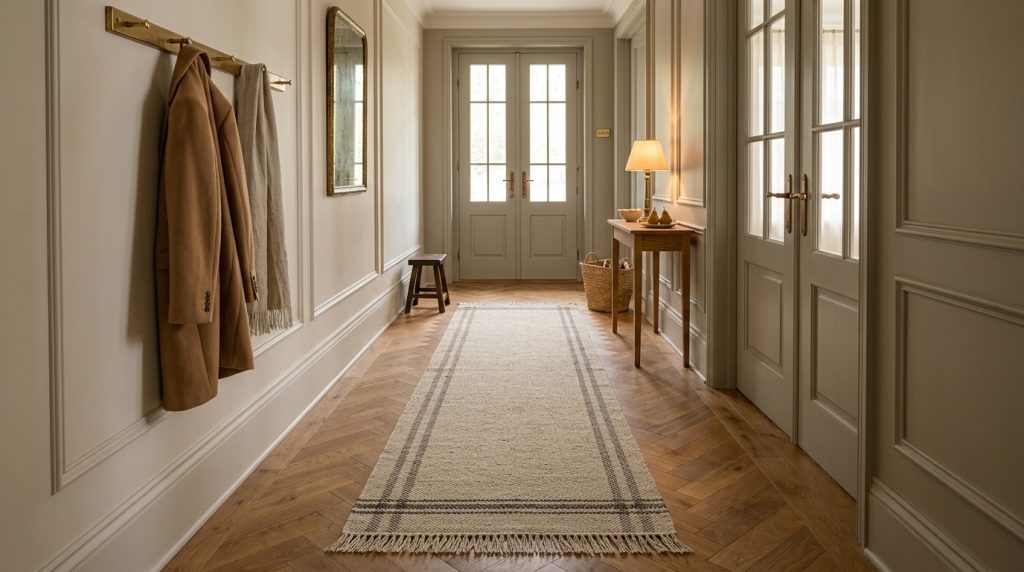 How To Style A Hallway Runner Rug Without Cluttering