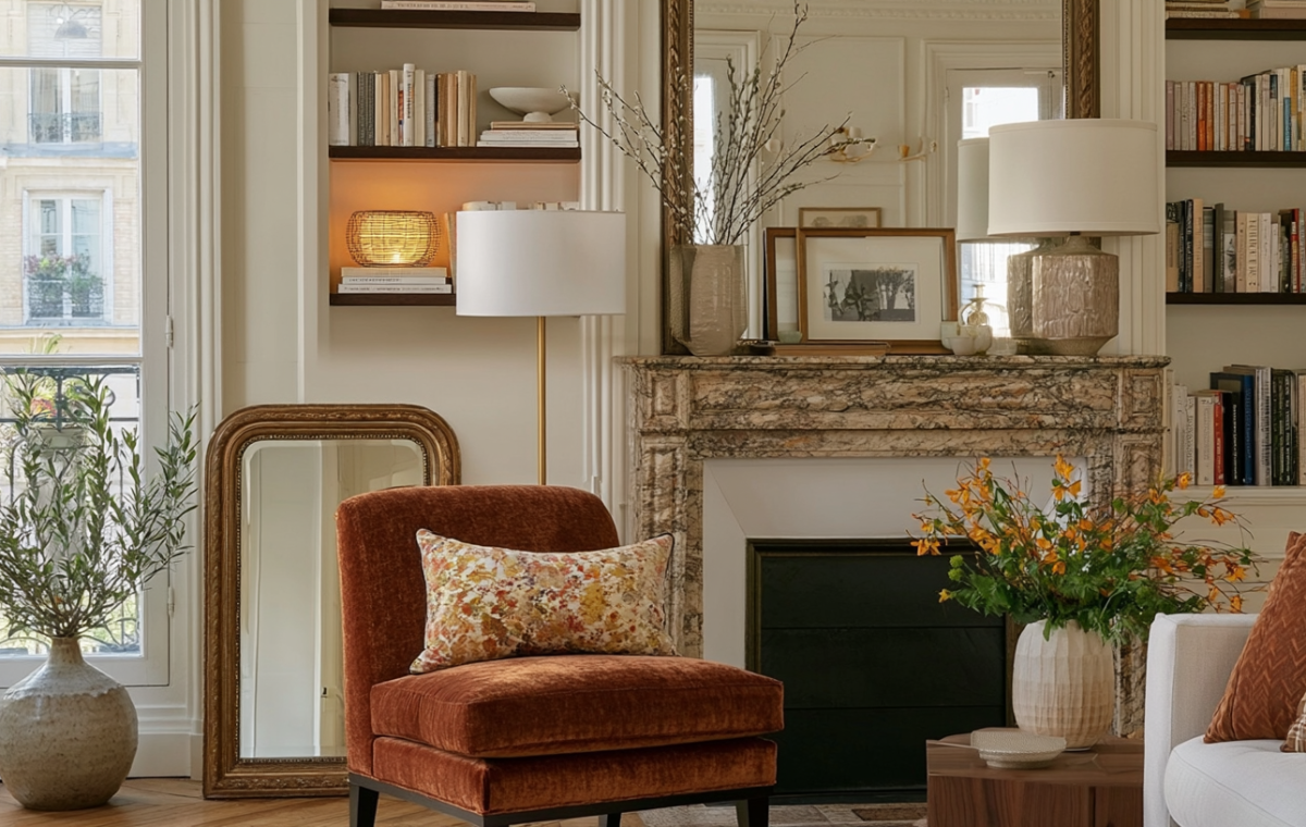warm neutral living room
