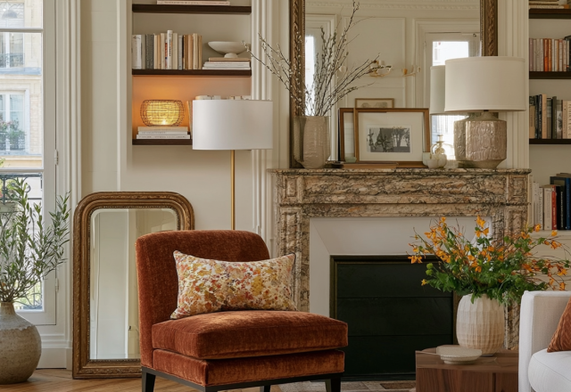 warm neutral living room