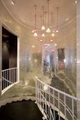 Modern Staircase Designs for Homes: Modern Spiral Staircases With Flashing Trim Disco Wall Decoration
