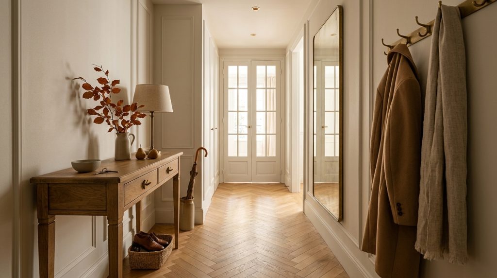 Master Warm Neutral Hallway Styling For A Better Entrance