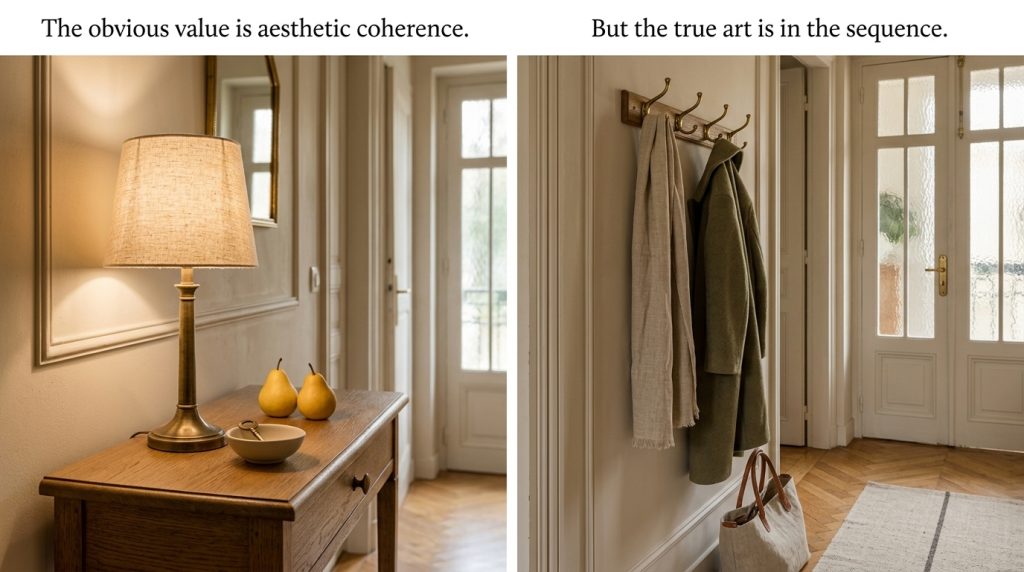 Mastering Entryway Styling Through Intentional Sequencing
