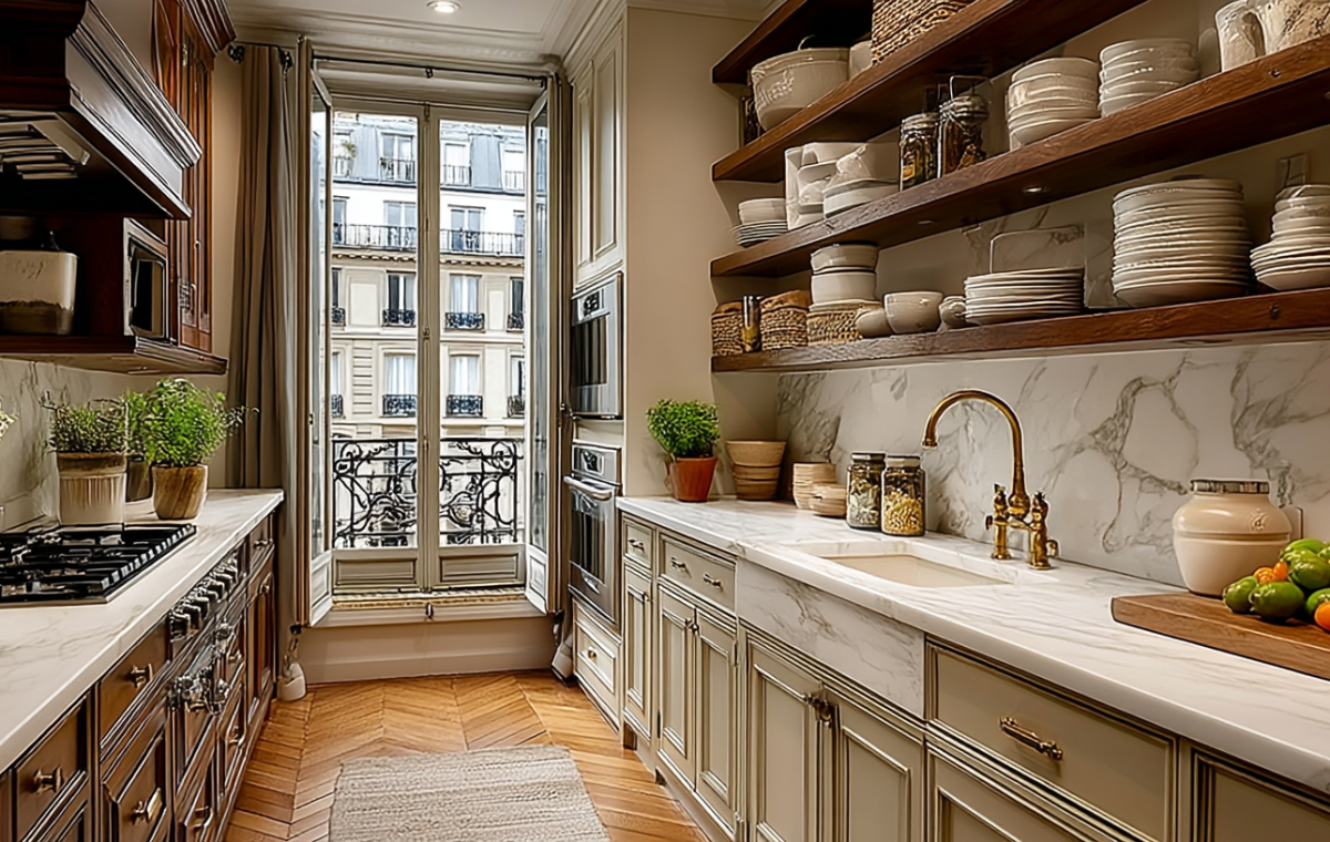 galley kitchen