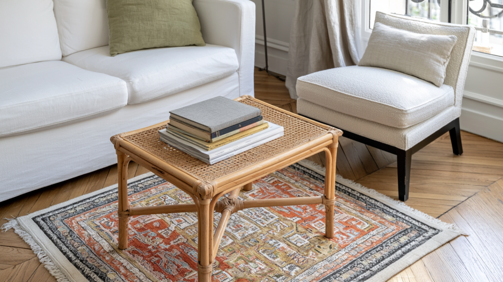 Rattan Coffee Table Ideas For Warm Layered Living Rooms