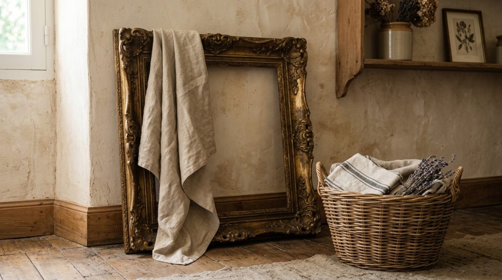 Rustic Home Decor Styling Vintage Frames And Natural Textures