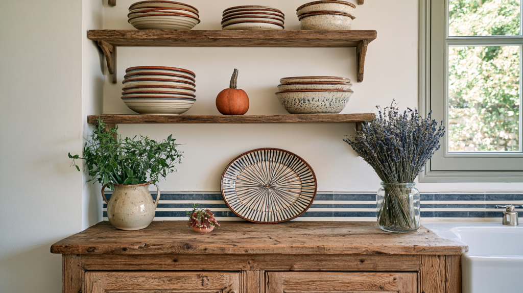 Rustic Kitchen Shelving Ideas For Authentic Farmhouse Charm