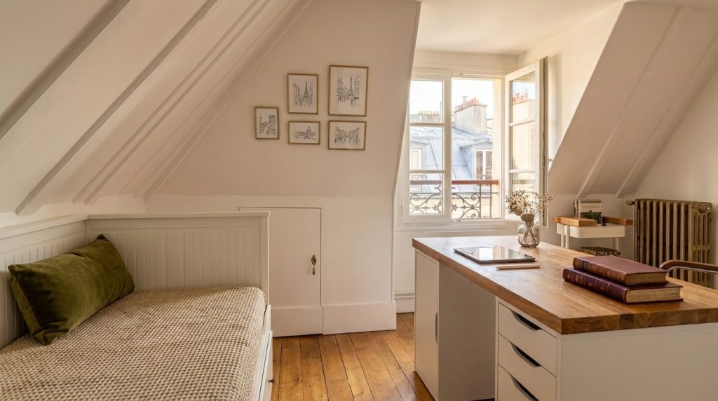 Smart Attic Home Office Layout Ideas For Slanted Ceilings