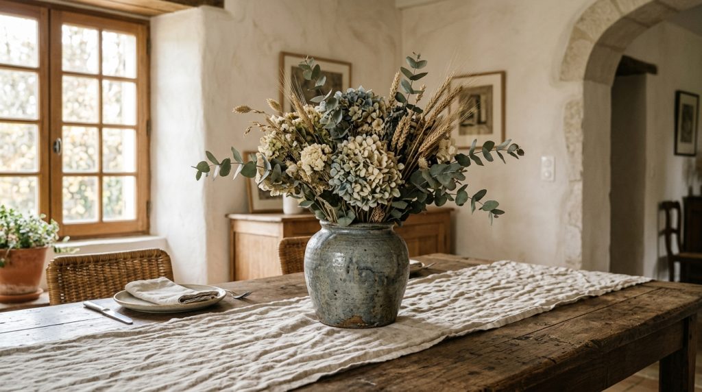 Styling A Dried Floral Centerpiece For Rustic Dining Rooms