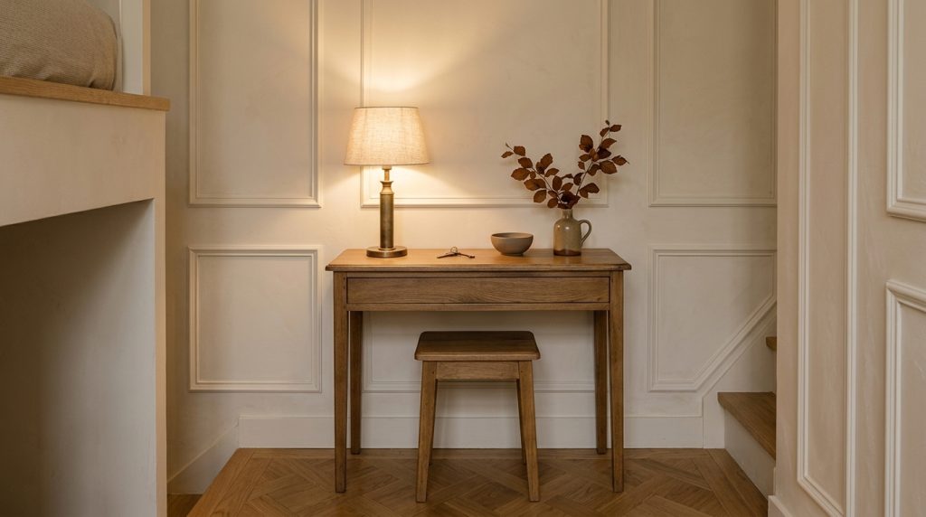 Styling A Hallway Console Desk Form Meets Restraint
