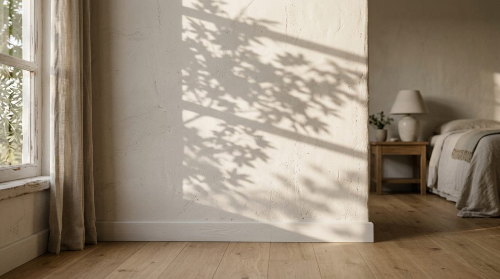 Styling A Minimalist Bedroom Wall With Natural Shadows