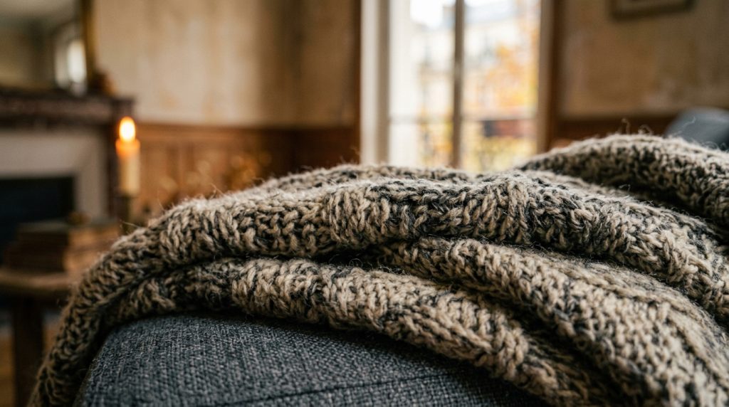 Textured Knit Throw Blanket Real World Styling Care
