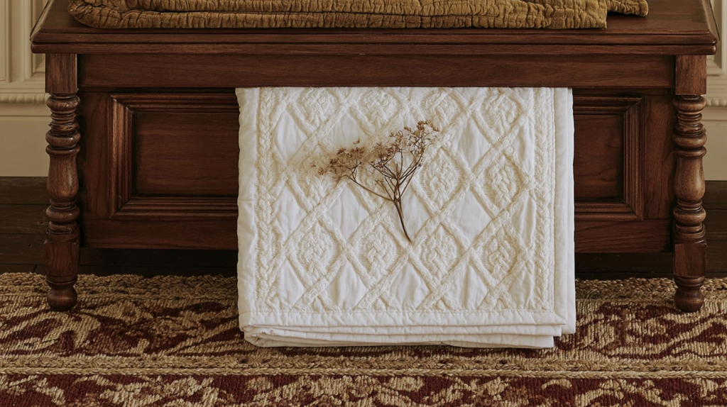 Textured Throw Blanket Ideas Styling A Wooden Storage Bench