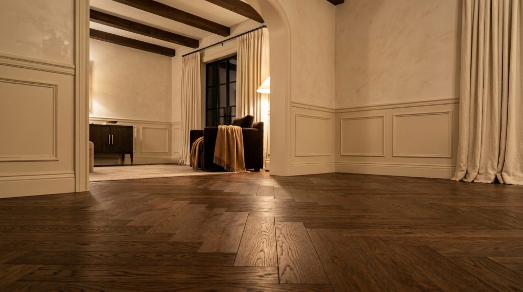 Timeless Elegance Of Herringbone Wood Flooring In Homes