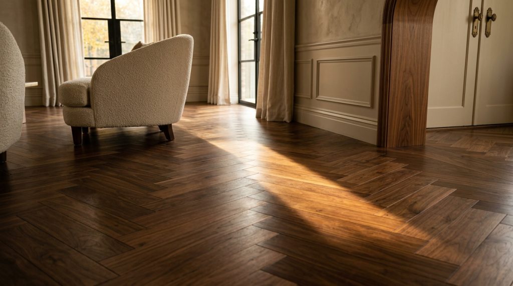 Timeless Herringbone Wood Flooring Ideas For Classic Homes