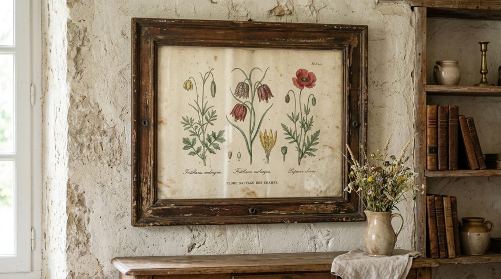 Vintage Botanical Wall Art Styling Antique Prints At Home