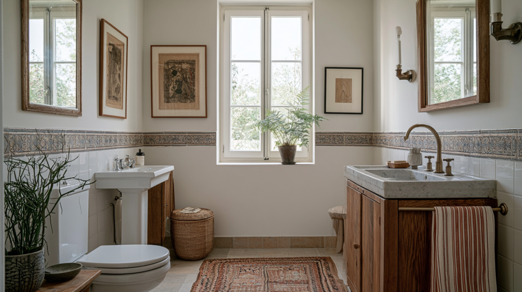 Vintage Rustic Bathroom Design Ideas With Antique Charm