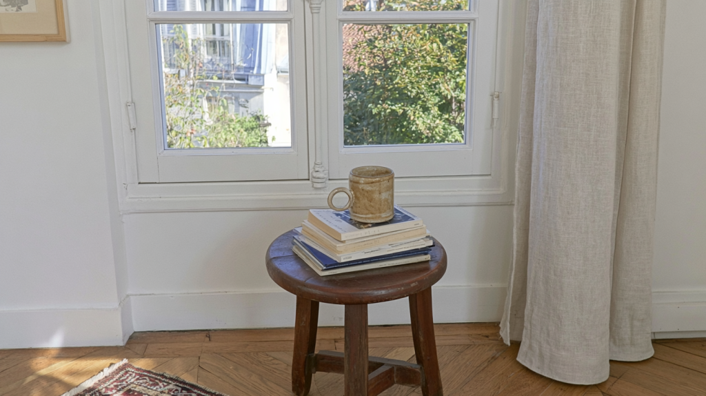 Vintage Wooden Stool Styling Ideas For Cozy Living Spaces
